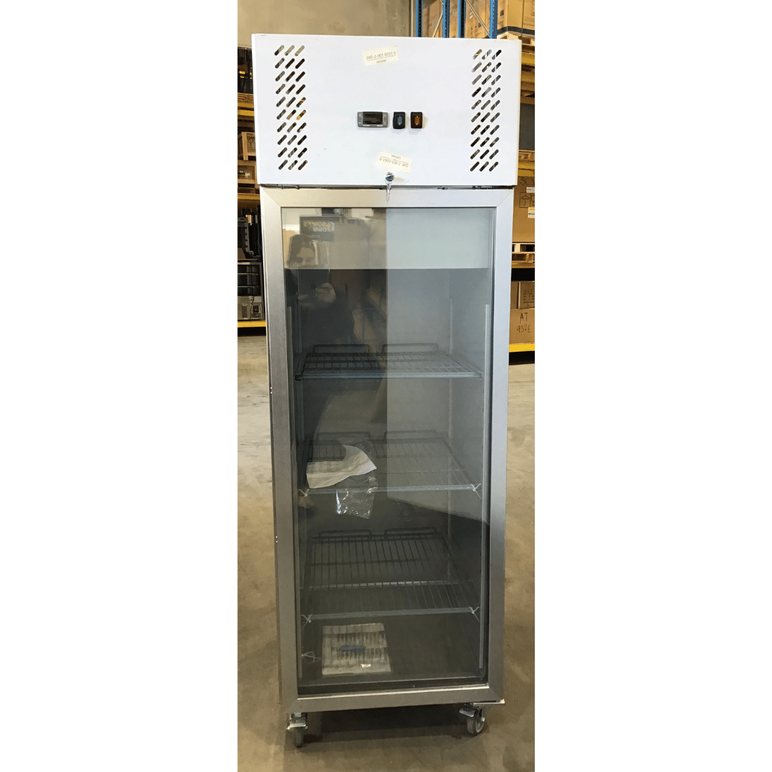 2NDs: FED-X S/S Full Glass Door Upright Freezer - XURF600G1V-QLD340