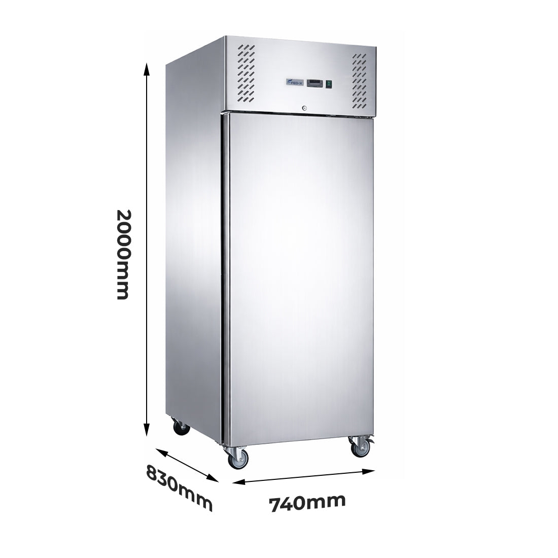 FED-X S/S Single Door Upright Freezer XURF650SFV