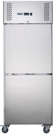 Ex-Showroom: FED-X S/S Two half Door Upright Freezer - XURF600S1V-QLD313