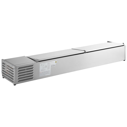 FED-X Salad Bench with Stainless Steel Lids - XVRX2000/380S