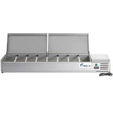 FED-X Salad Bench with Stainless Steel Lids - XVRX2000/380S