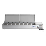 FED-X Salad Bench with Stainless Steel Lids - XVRX1800/380S