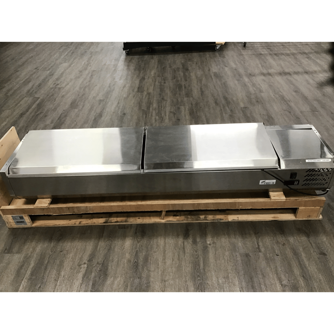 2NDs: FED-X Salad Bench with Stainless Steel Lids - XVRX1800/380S-VIC890