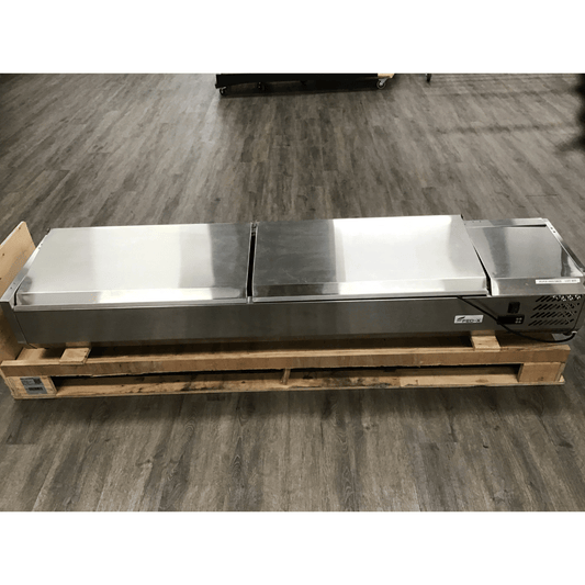 2NDs: FED-X Salad Bench with Stainless Steel Lids - XVRX1800/380S-VIC890