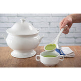 Olympia Whiteware Soup Tureen & Ladle White - 2.5Ltr 88oz 227x250mm 9x9 3/4"