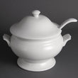 Olympia Whiteware Soup Tureen & Ladle White - 2.5Ltr 88oz 227x250mm 9x9 3/4"