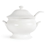 Olympia Whiteware Soup Tureen & Ladle White - 2.5Ltr 88oz 227x250mm 9x9 3/4"