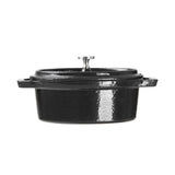 Vogue Cast Iron Mini Oval Pot Black - 315ml 10 1/2fl oz