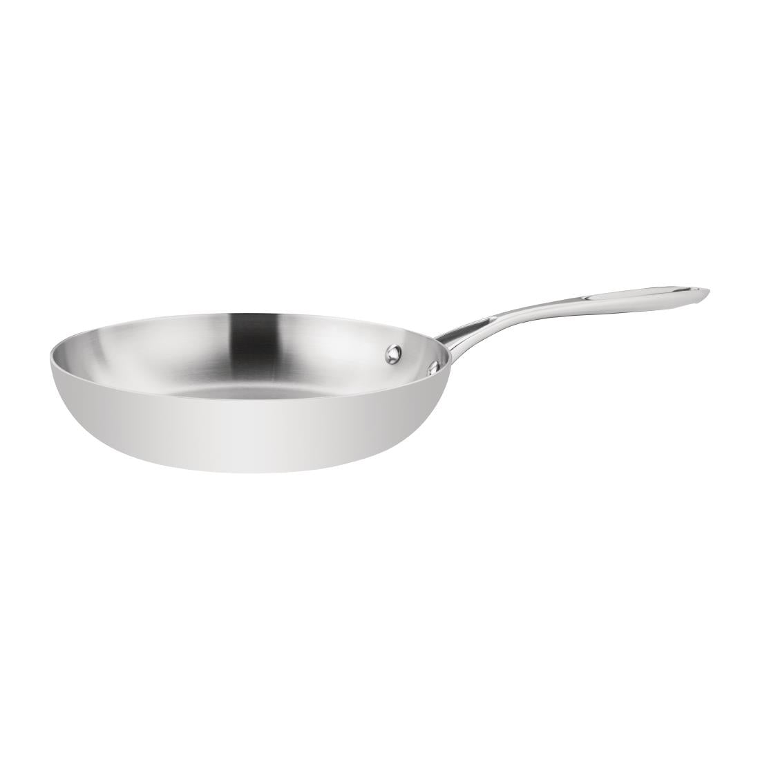 Vogue Tri-wall Fry Pan St/St - 240mm 2Ltr 66fl oz