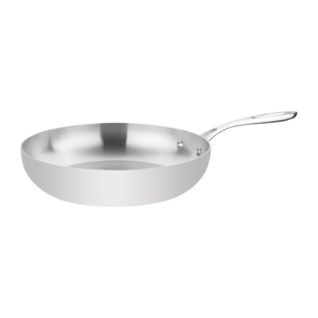 Vogue Tri-wall Fry Pan St/St - 280mm 3 1/3Ltr 113fl oz