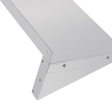 EDLP Vogue Wall Shelf with Brackets St/St - 600x300mm 23 1/2x12"