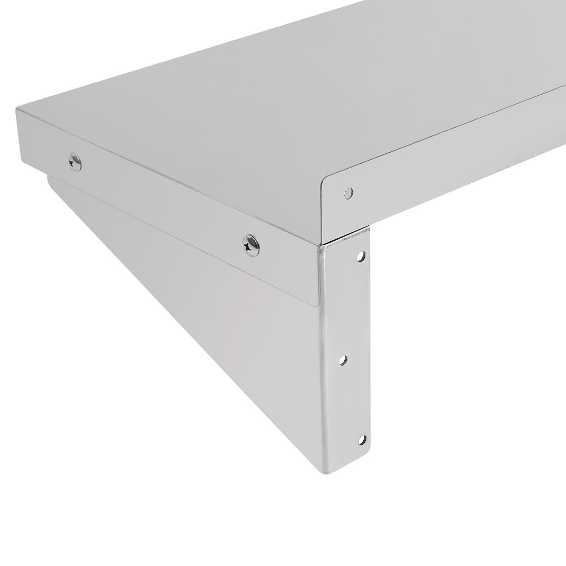 EDLP Vogue Wall Shelf with Brackets St/St - 1800x300mm 71x12"