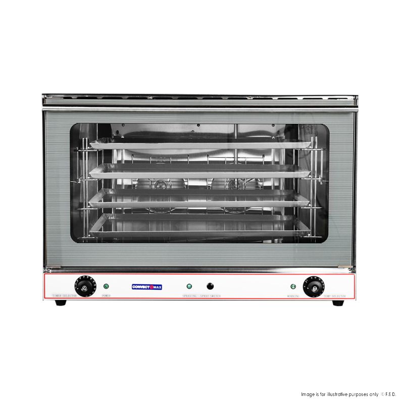 ConvectMax Heavy Duty Stainless Steel Convection Oven w/ Press Button Steam YXD-8AE