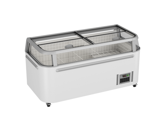 Ex-Showroom: Thermaster Supermarket Island Freezer with Glass Sliding Lids - ZCD-E185G-QLD137