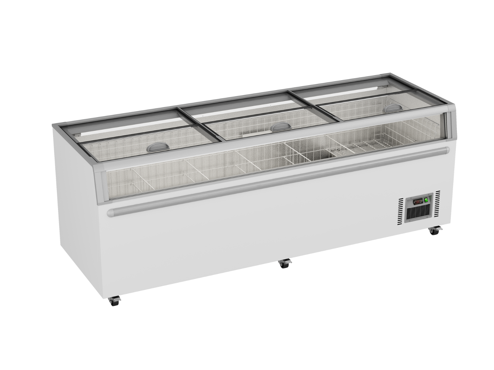 Thermaster Supermarket Island Freezer with Glass Sliding Lids ZCD-L250G